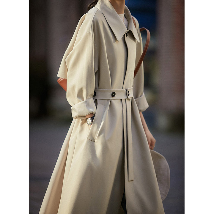 Women's Elegantly Cut Trench Coat Mune Fashion