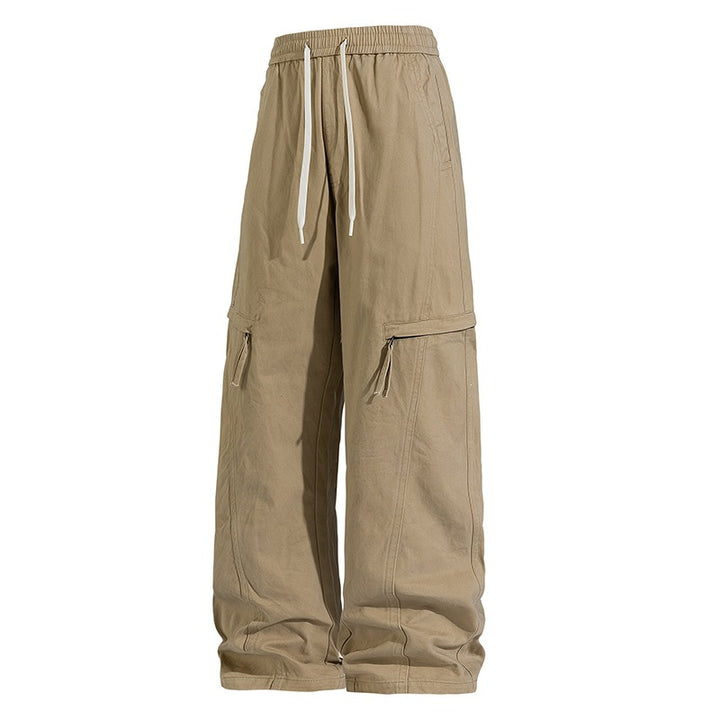 Men's Loose Cargo Jogging Pants in Baggy Cut with Drawstring & Multiple Pockets Mune Fashion