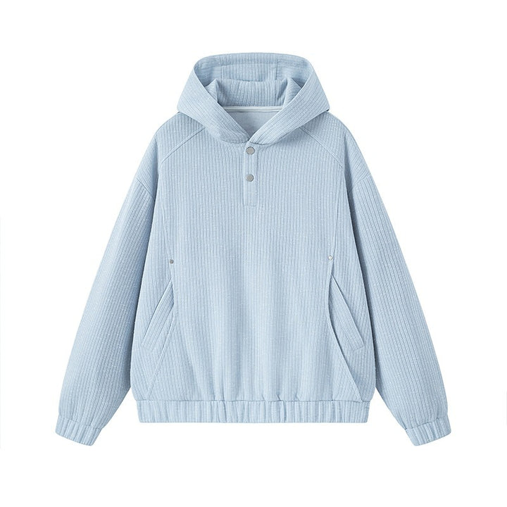 Women’s Fashionable Hooded Sweater with Button Details Mune Fashion