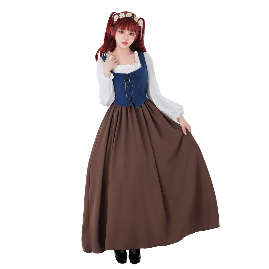 Women’s historical dirndl dress with stylish corset and flowing skirt Mune Fashion