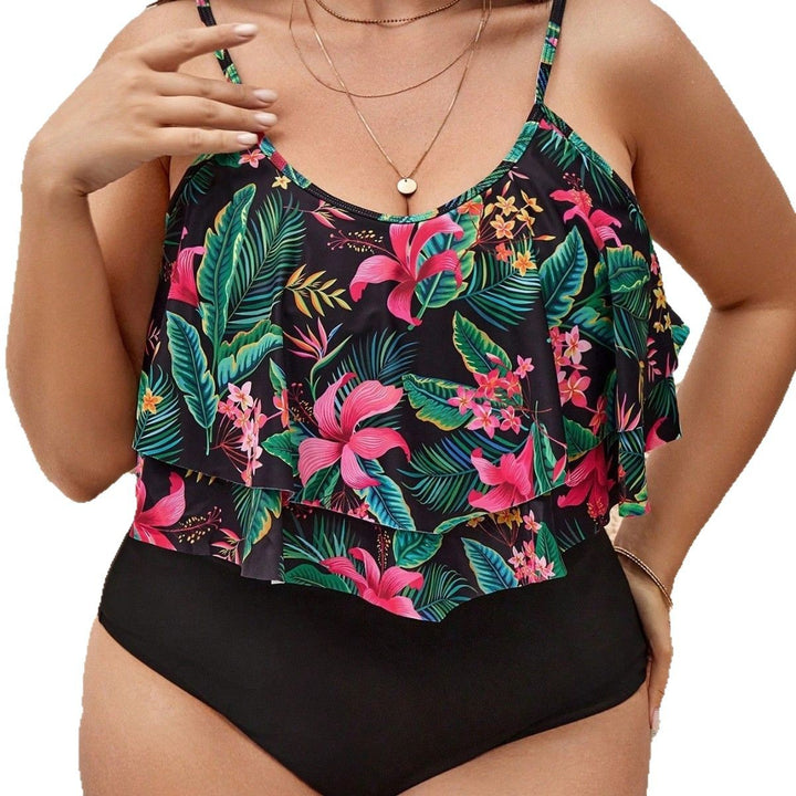 Women's swim set with voluminous ruffle design and figure-hugging bottoms Mune Fashion