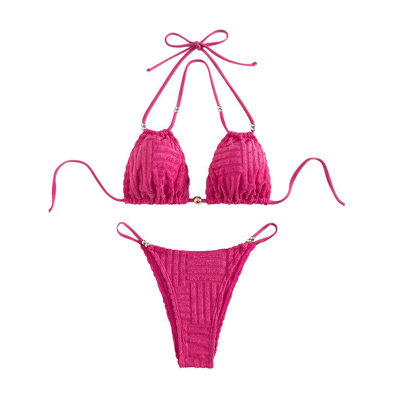 Women's triangle bikini with textured fabric Mune Fashion