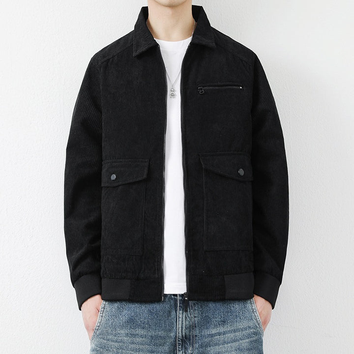 Men's Casual Cord Jacket with Practical Pockets Mune Fashion