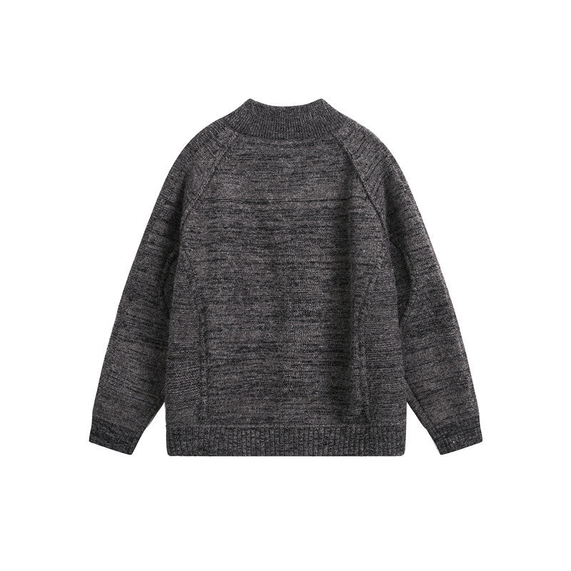 Unisex Knit Zip Jacket with Stand-up Collar, Raglan Sleeves and Ribbed Cuffs Mune Fashion