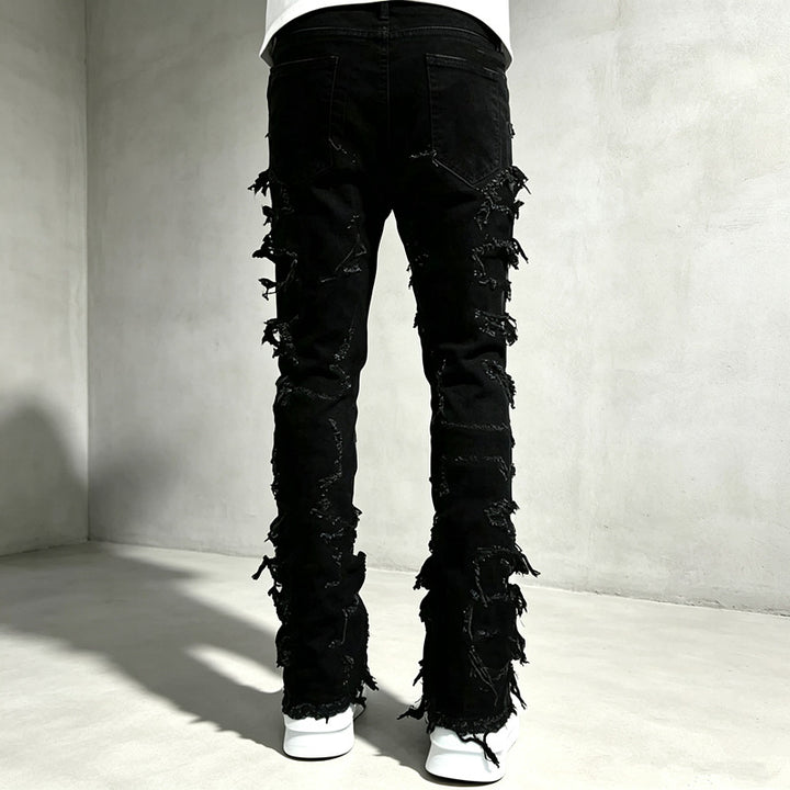 Men Destroyed Skinny Jeans Mune Fashion