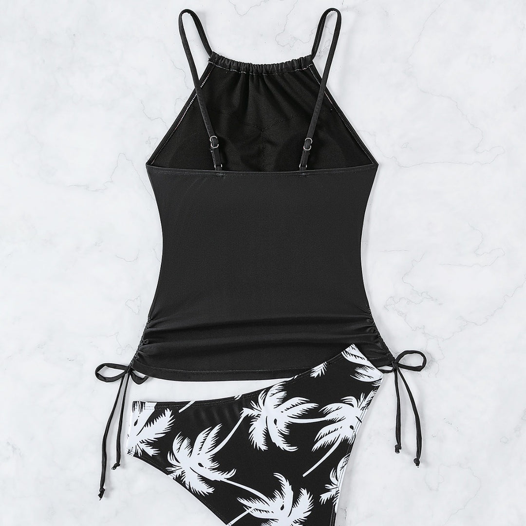 Ladies Tankini with elegant palm motif Mune Fashion