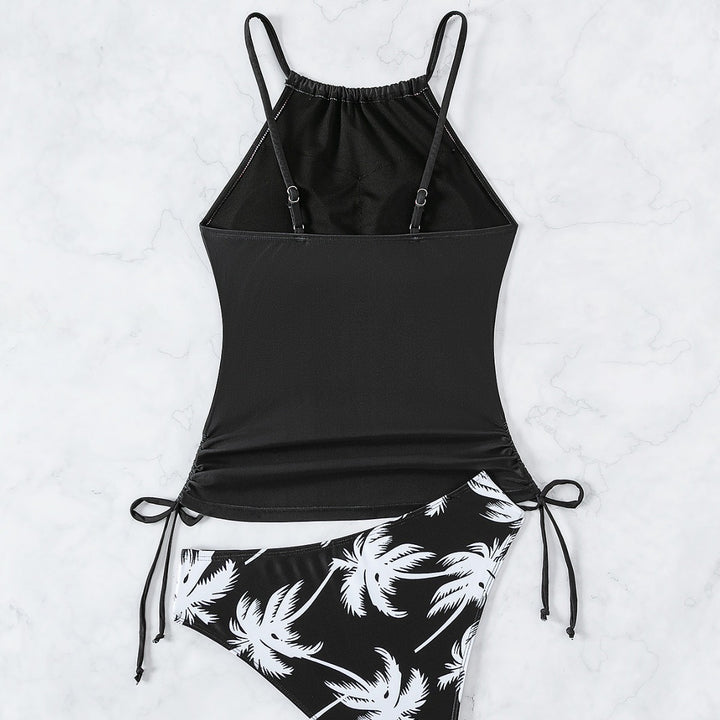 Ladies Tankini with elegant palm motif Mune Fashion