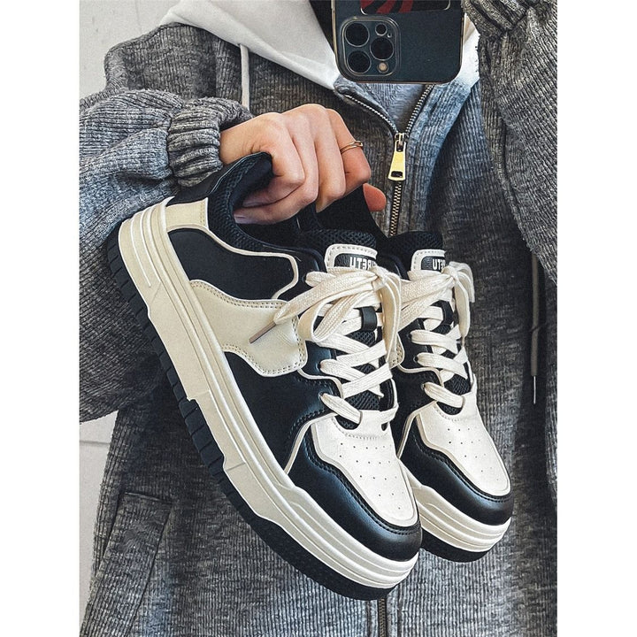 Women's Sporty Chunky Sneakers with Breathable Surface Structure and Flexible Sole Mune Fashion