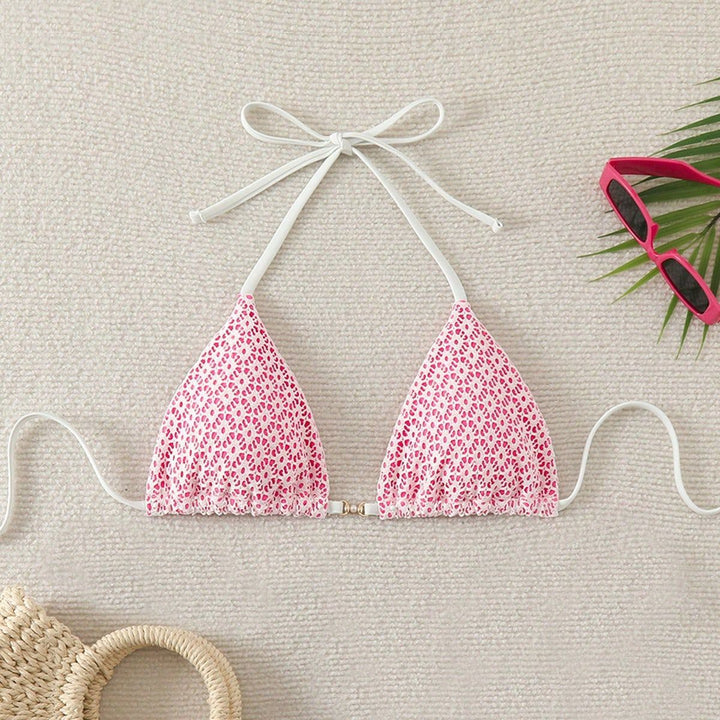 Women's bikini bottom with side ties and floral pattern Mune Fashion