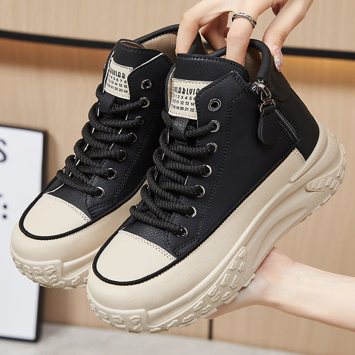 Women High-Top Sneakers with water-repellent surface and non-slip sole Mune Fashion