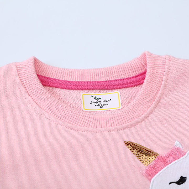 Girl's sweatshirt with glittering unicorn motif Mune Fashion
