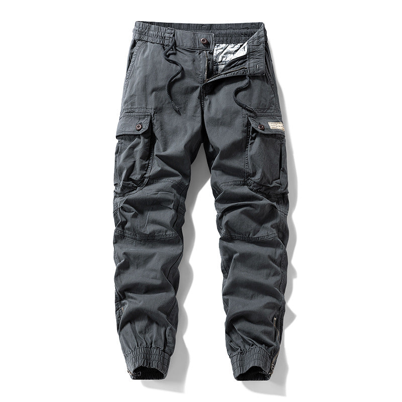 Herren Cargo-Jogginghose im Utility‑Stil mit elastischem Tunnelzugbund und verstärkten Kniepaneelen Mune Fashion