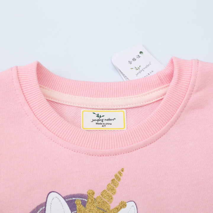 Girls sweatshirt with unicorn appliqué Mune Fashion
