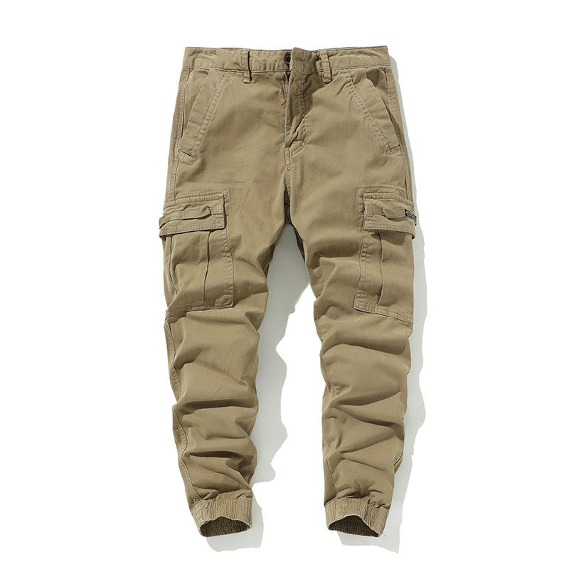 Men's Cargo Jogging Pants with Multifunctional Pockets & Elastic Cuffs Mune Fashion