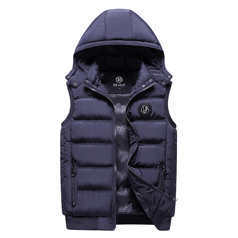 Men's Fashion Quilted Vest with Hood
