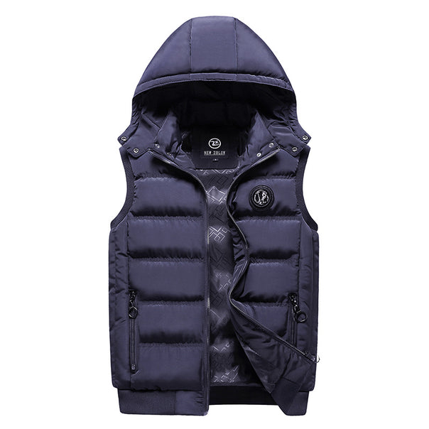 Men's Fashion Quilted Vest with Hood