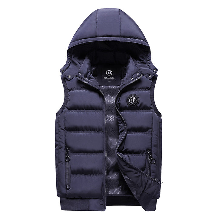 Men's Fashion Quilted Vest with Hood