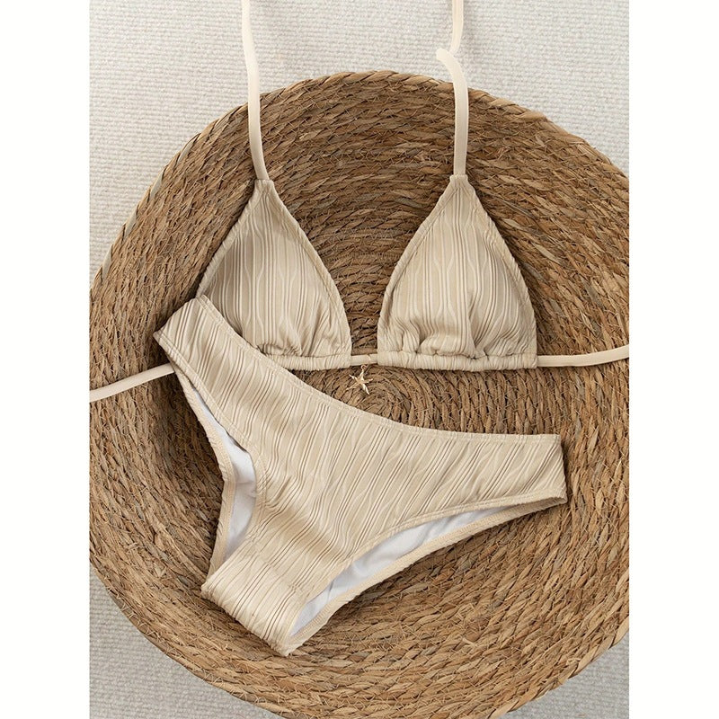 Ladies triangle bikini with structured top and high waist Mune Fashion