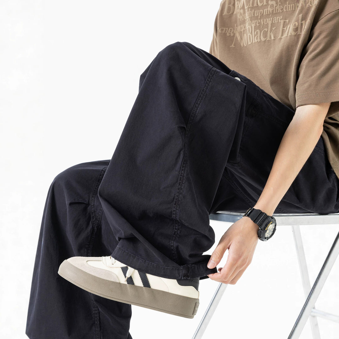 Herren Extraweite Baggy‑Cargohose im Utility‑Workwear‑Look mit elastischem Bund Mune Fashion
