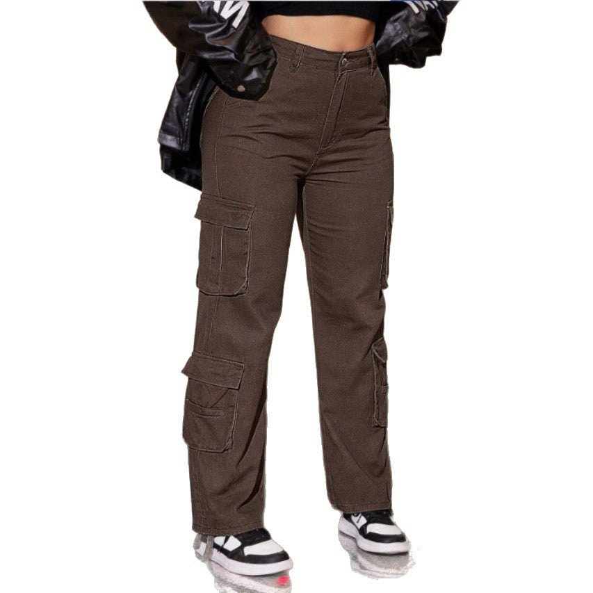 Ladies Utility Cargo Chino with multiple flap pockets and drawstring hem Mune Fashion