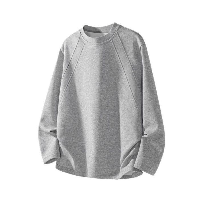 Men's fine knit sweatshirt with raglan sleeves and structured shoulder yoke Mune Fashion