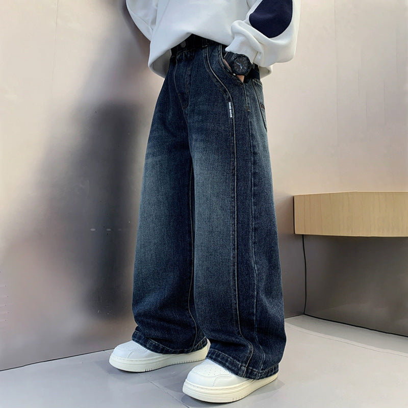 Men's Casual Loose Denim Jeans Mune Fashion