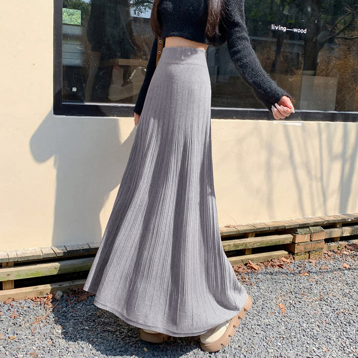 Ladies Maxi Skirt with Elegant Pleats Mune Fashion