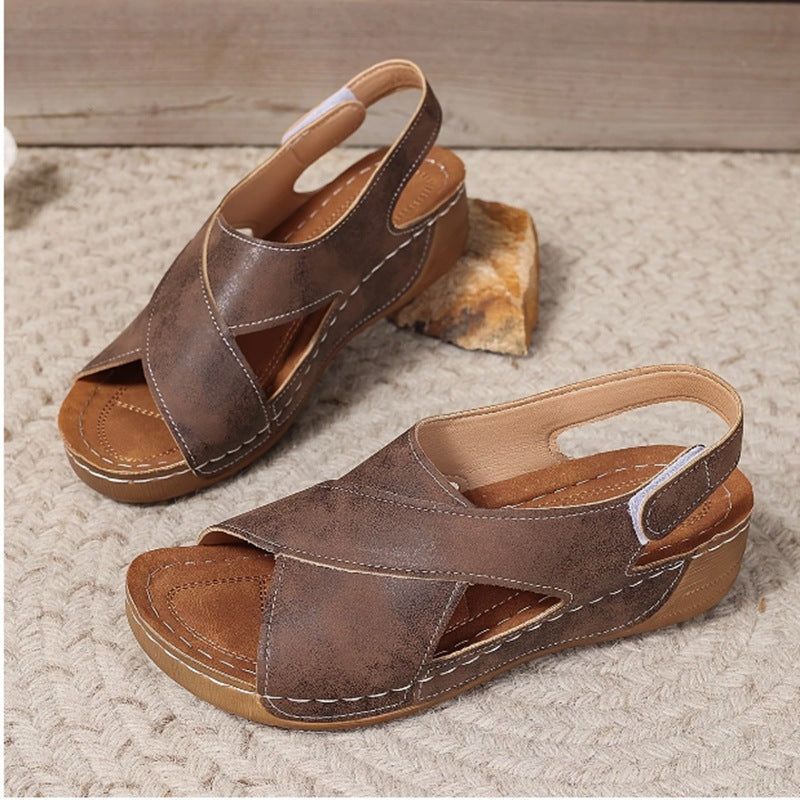 Women Comfortable Orthopedic Sandals with Adjustable Heel Strap Mune Fashion