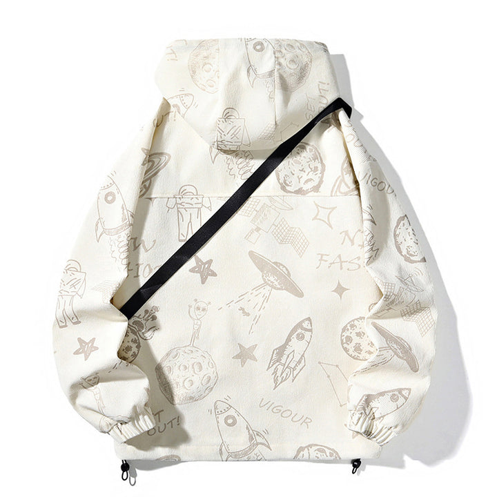 Men's sporty transitional jacket with graphic pattern Mune Fashion