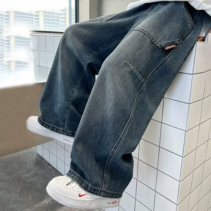 Unisex loose Utility Jeans with deep pockets Mune Fashion