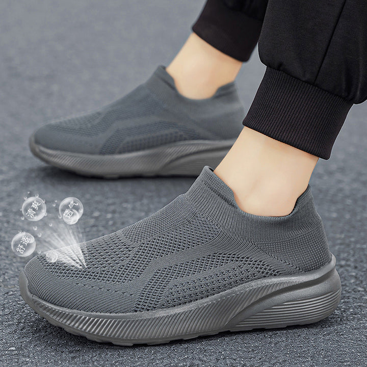 Unisex Breathable Knitted Slip-on Sneaker with Memory Footbed Mune Fashion