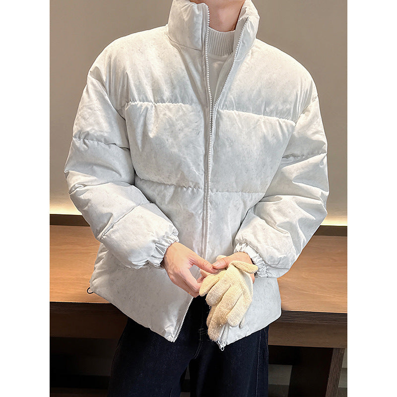 Unisex nan padded quilted jacket with stand-up collar, two pockets and elastic cuffs Mune Fashion