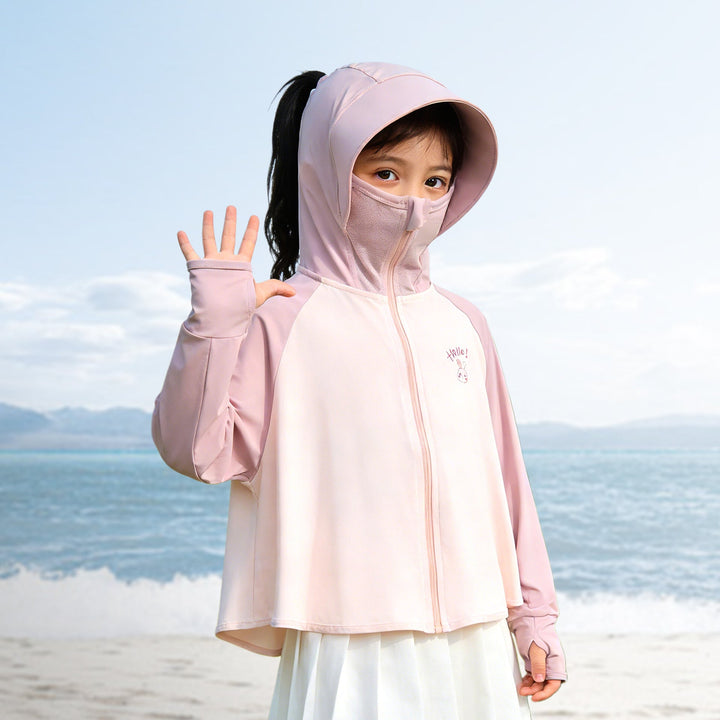 Girls multifunctional UV protection jacket with hood Mune Fashion