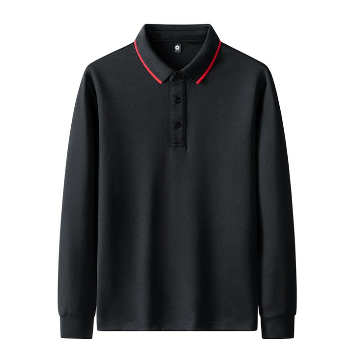 Women's polo shirt with long sleeves and button details Mune Fashion