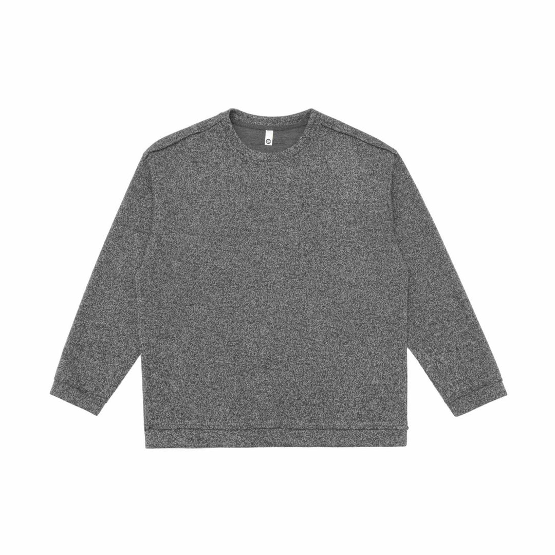 Unisex fine structure sweatshirt with round neckline and oversized silhouette Mune Fashion