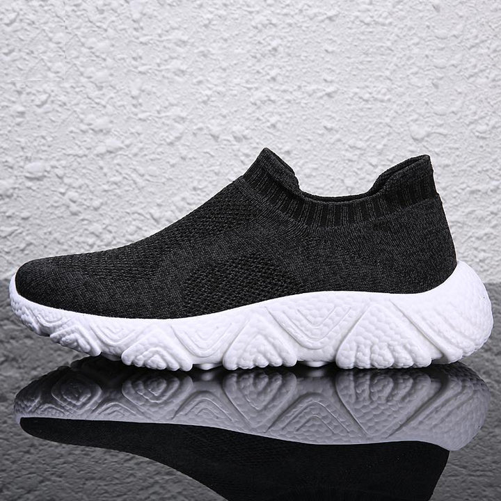 Unisex slip-on city walker with elastic mesh upper and sculpted wave sole Mune Fashion