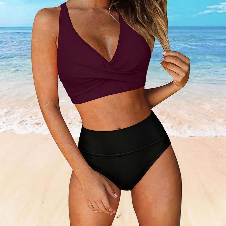 Women's Two-Piece Swimsuit with Floral Design Mune Fashion