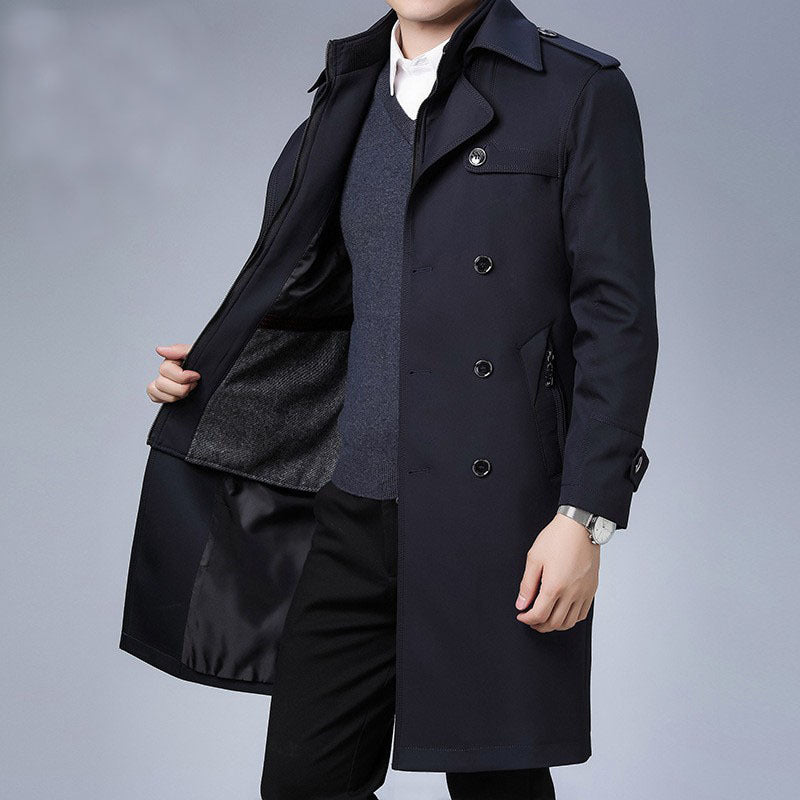 Men's Elegant Trench Coat Mune Fashion