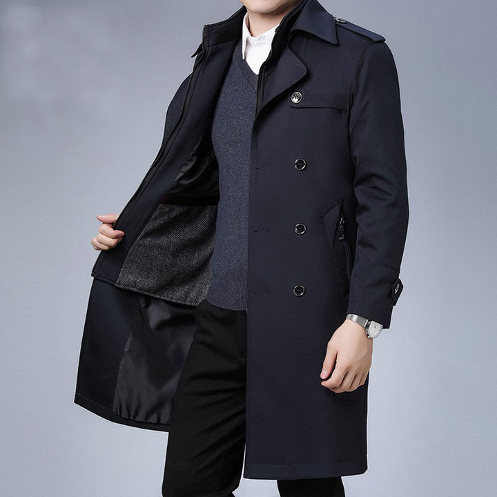 Men's Elegant Trench Coat Mune Fashion