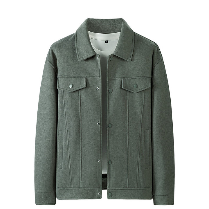 Men's Casual Cord Jacket with Unique Pattern Mune Fashion