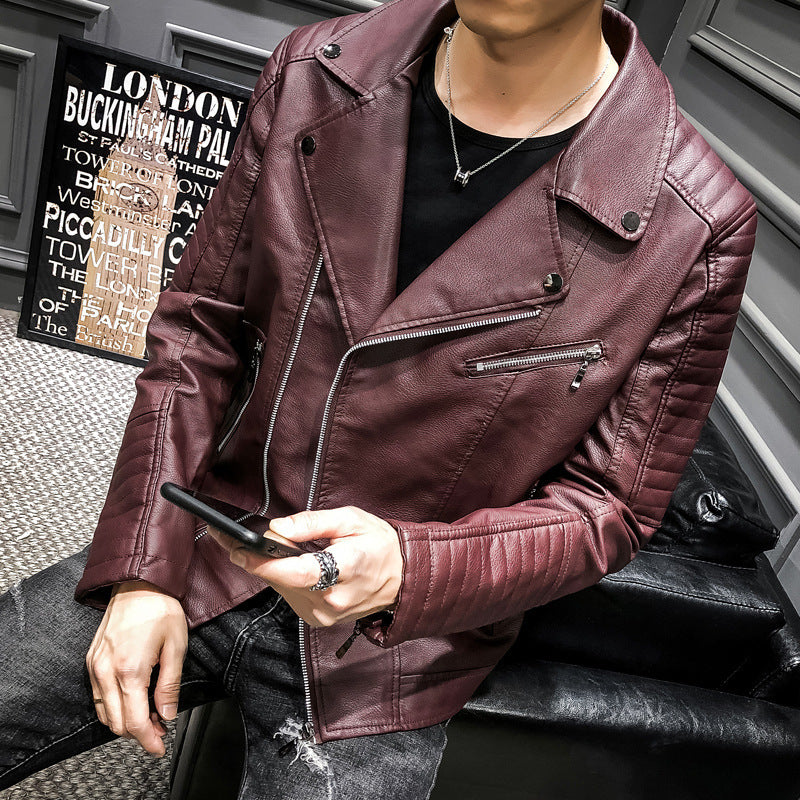 Men's Fashion Biker Jacket made of high-quality Faux Leather Mune Fashion