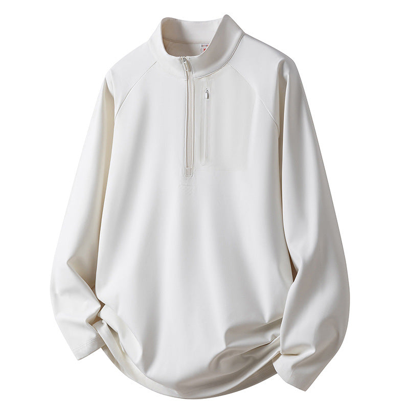 Men's Sport Fleece Pullover with Zipper Mune Fashion