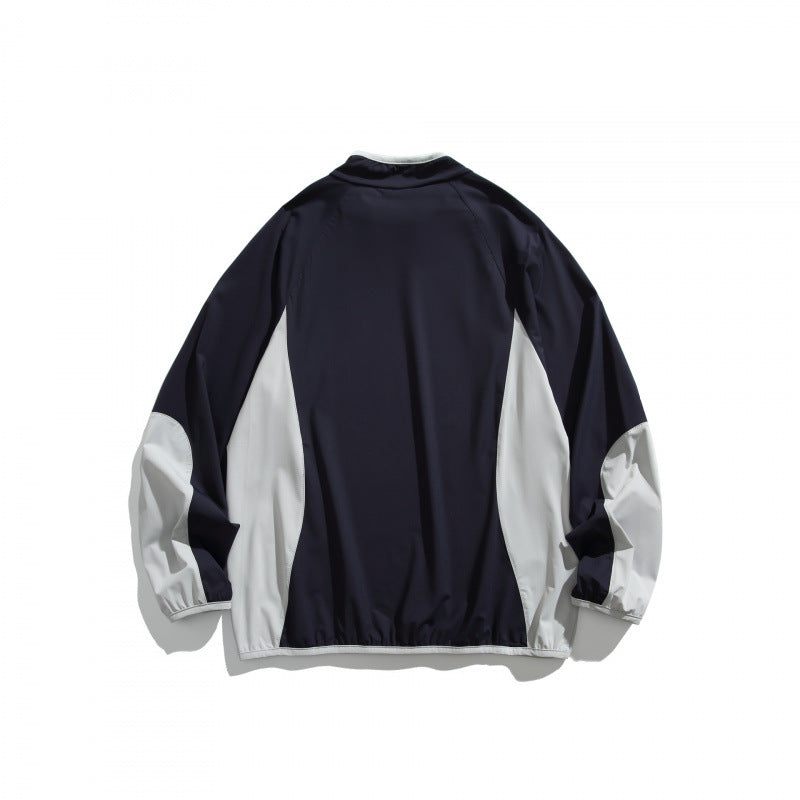 Unisex Wide cut windproof functional sweatshirt with contrast panels Mune Fashion