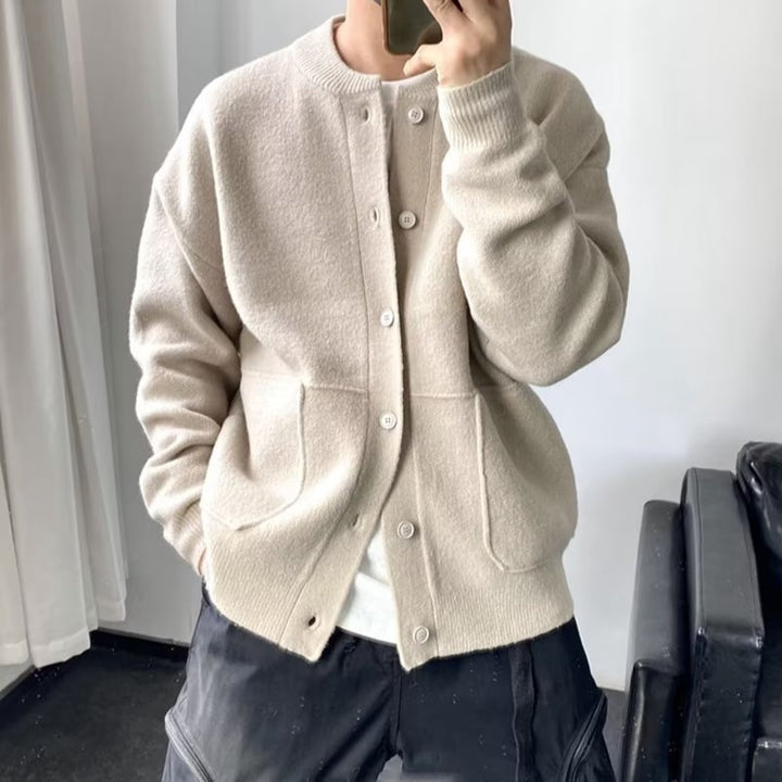 Men's Comfortable Cardigan with Button Closure Mune Fashion