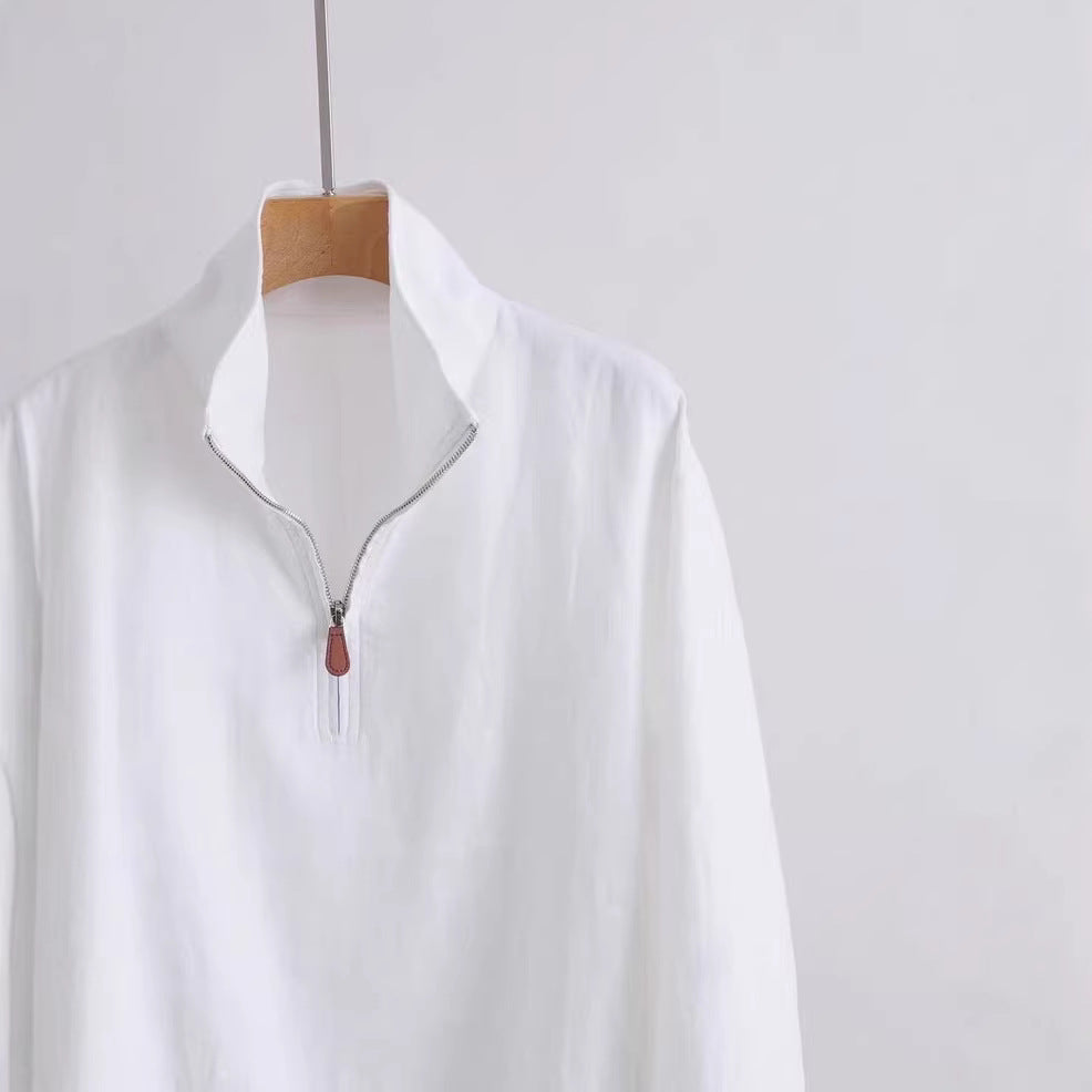 Women's Light Transitional Jacket with Stand-Up Collar Mune Fashion