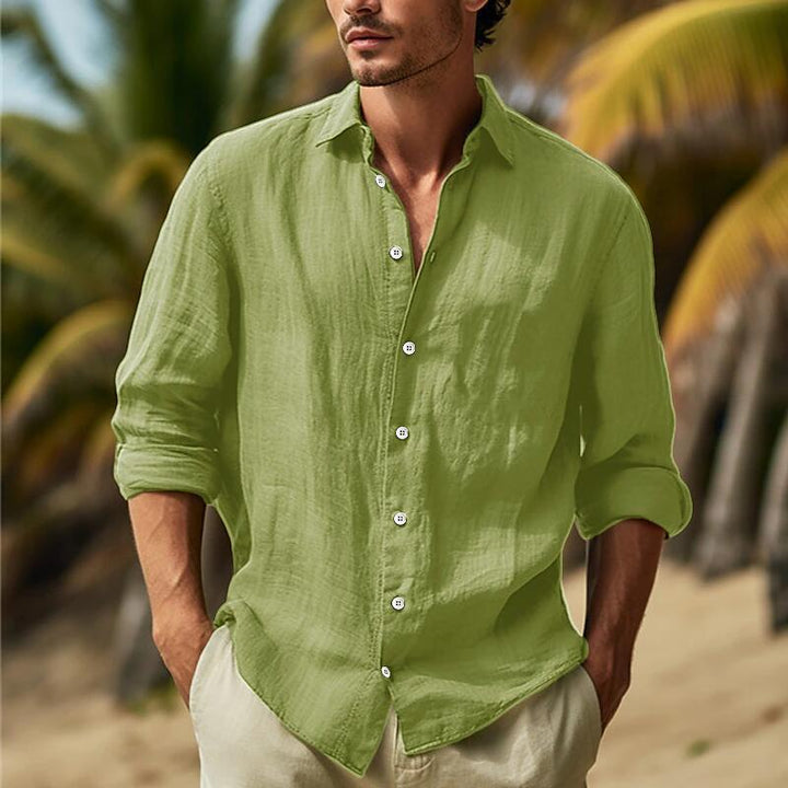 Men's shirt with airy fit and elegant button placket Mune Fashion