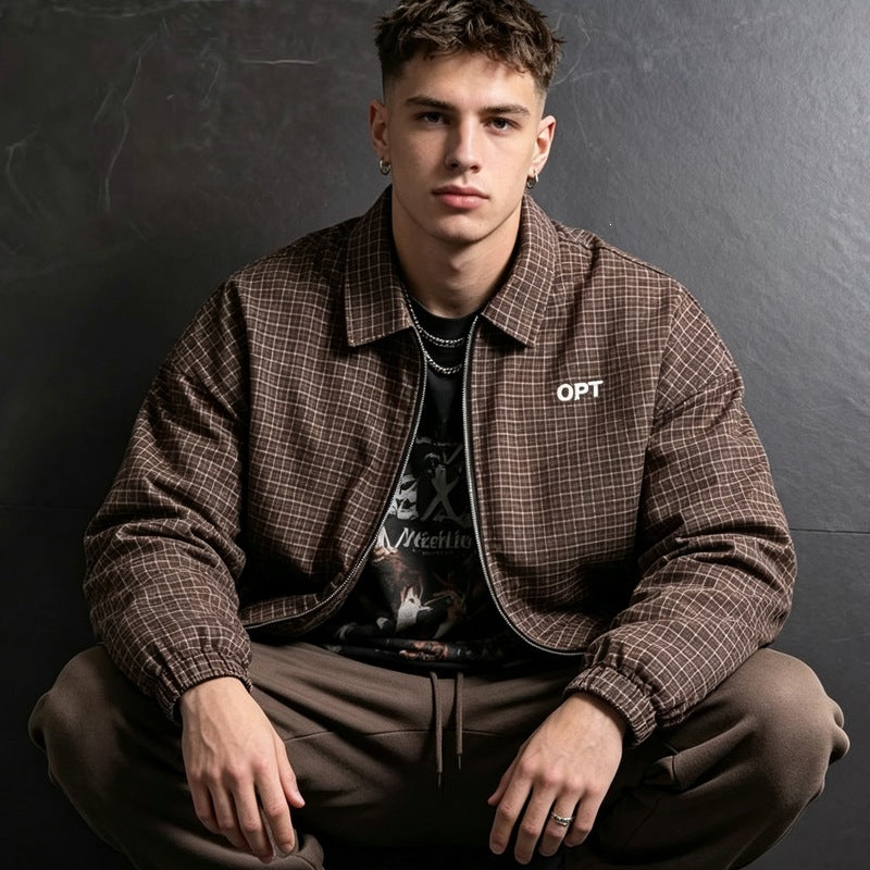 Men's Checked Utility Jacket Mune Fashion