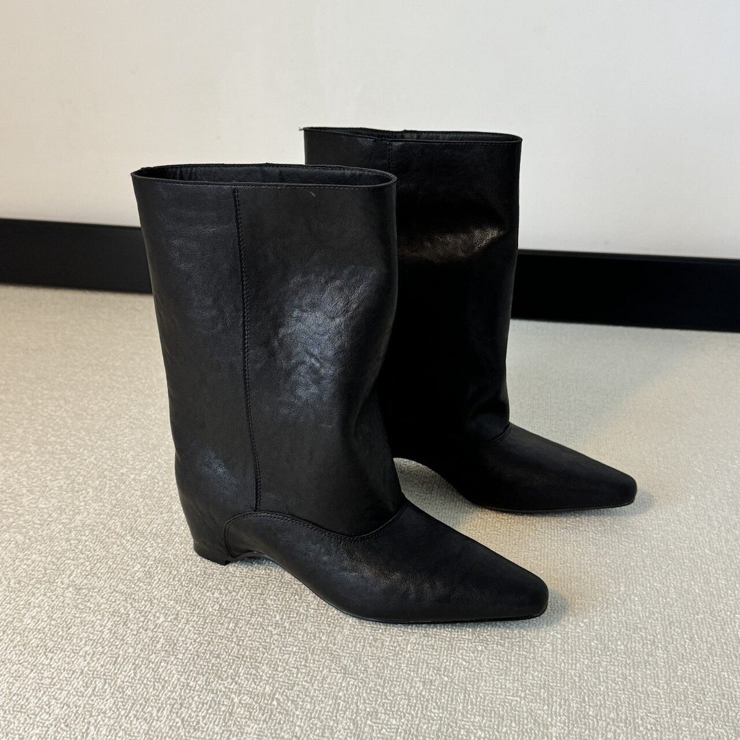 Women's Stylish Ankle Boots with Pointed Toe Mune Fashion
