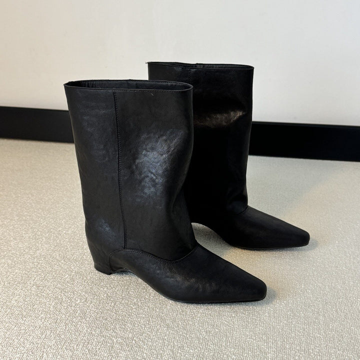 Women's Stylish Ankle Boots with Pointed Toe Mune Fashion