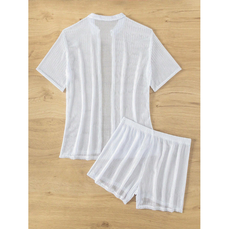 Women’s beach scarf with fashionable open cut and casual shorts Mune Fashion